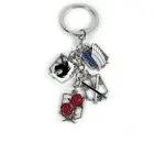 Новый аниме атака на Титанов брелок капитан Аллен Shingeki No Kyojin металлический брелок Эрен Mikasa Ackermantoys для детей