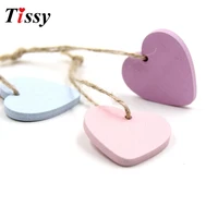 10pc wood craft lovely wooden hearts wooden pendants ornaments wedding favors vintage home weddingbirthday party decorations