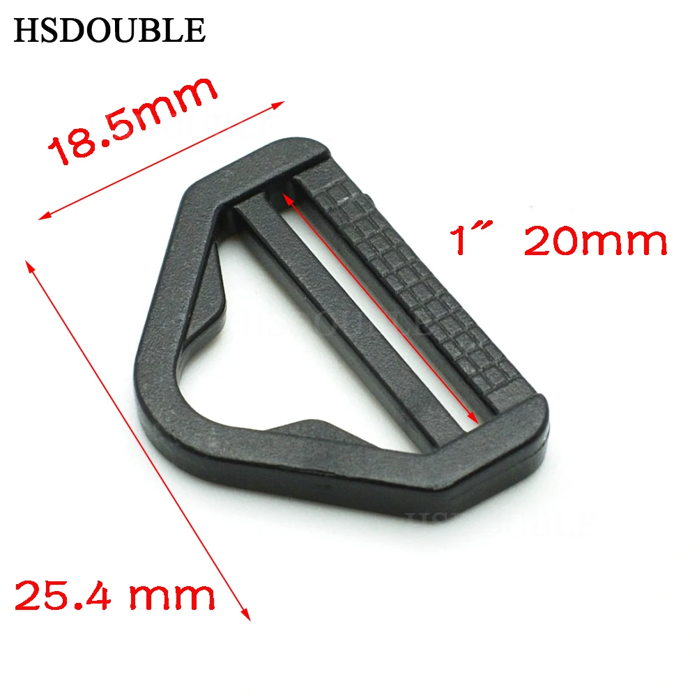 10pcs/pack 3/4&quot Plastic Adjuster with bar Swivel Clip D-Ring Loop Insert Buckle Backpack Straps Webbing 20mm | Дом и сад
