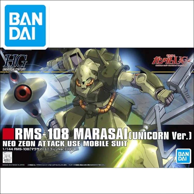 Оригинальная модель Gundam HG 1/144 GUNDAM RMS 108 MARASAI NEO ZEON ATTACK использование мобильного