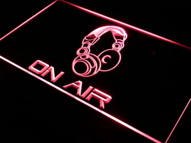 Наушники s013 On Air гарнитура для студии светодиодная неоновая подсветка