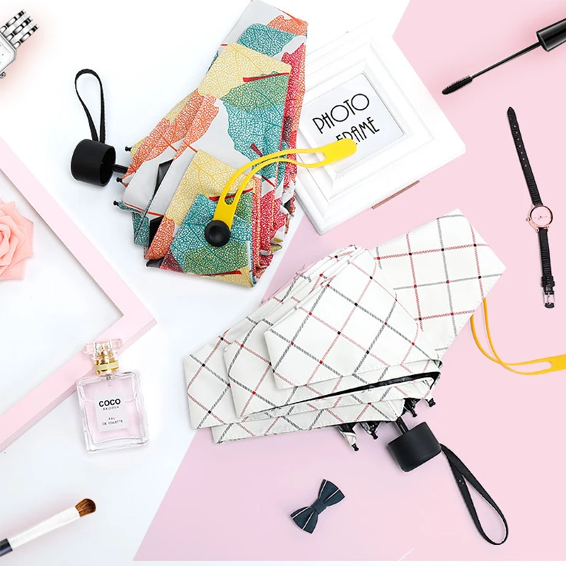 Складной зонт креативный милый компактный складной легкий для путешествий