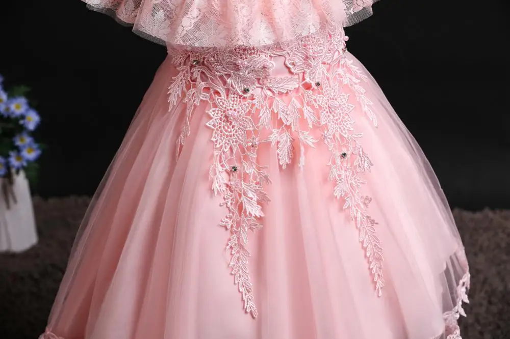 Новая летняя одежда для маленьких девочек платье принцессы без рукавов с