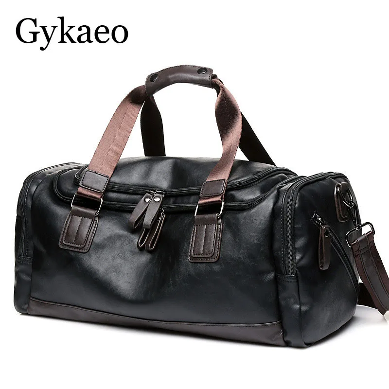 Мужская Дорожная сумка из ПУ кожи с ручками и плечевым ремнём|brand shoulder bag|shoulder bagsbag
