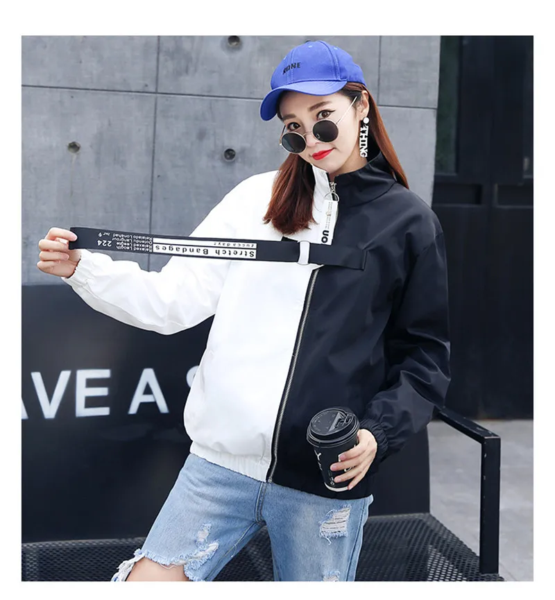 

2020 NEW Fashion Harajuku BF Lovers Hooded Contrast Color Patch Lamb Cotton Coat Loose Korean Baseball Uniform Jackets X375
