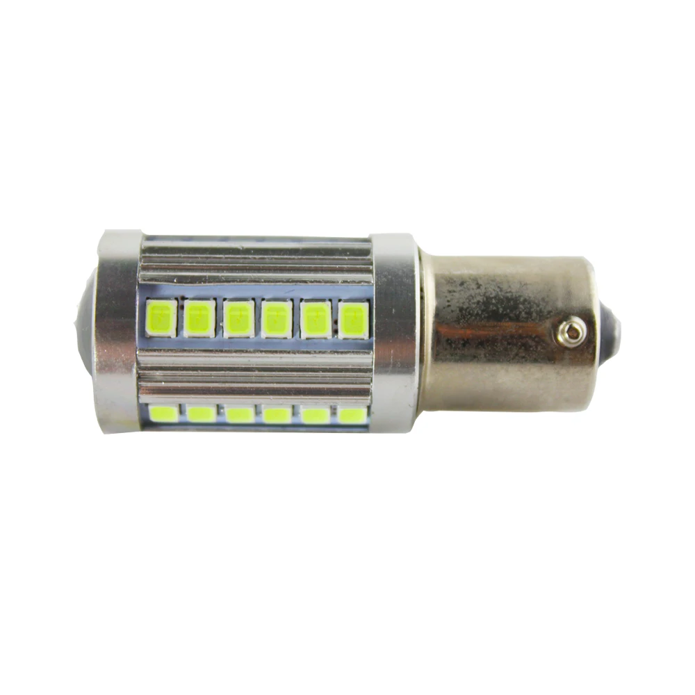 50 шт. Белый 1156 P21W Ba15s 33 2835 SMD светодиодный стоп-сигнал задний светильник 12В |