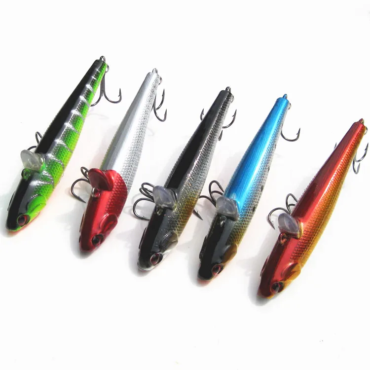 1 PiecesFishing опускается на дно карандаш приманки 9 см 14 5 г крючков из