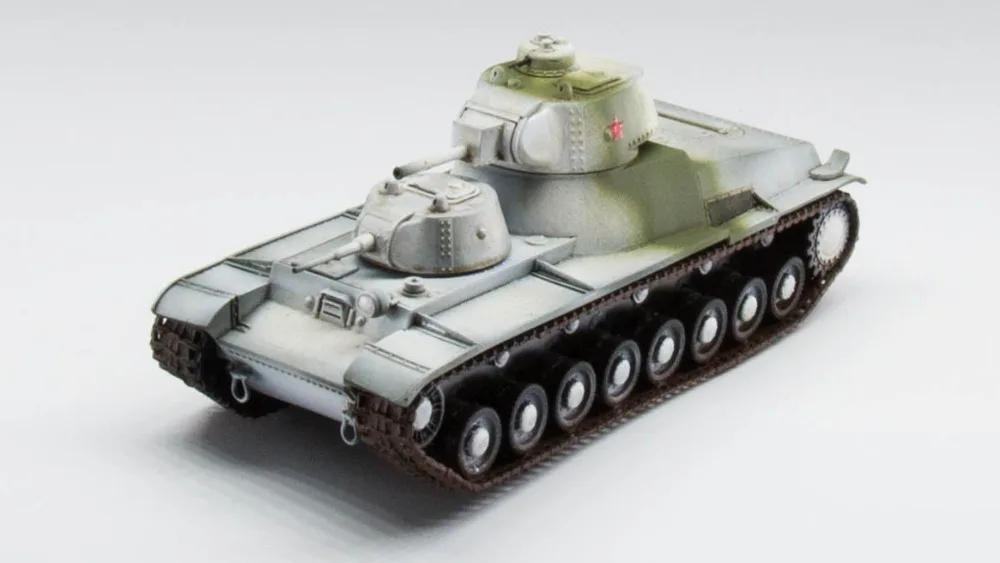 1/72 советская T-100 зимняя краска собранная Готовая модель 5 м хобби