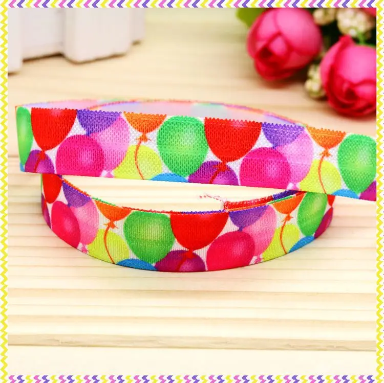 

5/8 inch Free shipping Elastic FOE balloon printed headband headwear diy hair band wholesale OEM H4252