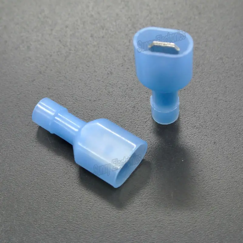 

14-16 AWG FULLY INSULATED 1/4" MALE SPADE CRIMP CONNECTOR TERMINAL (QTY1000) NEW