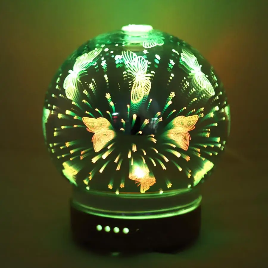 

100ML 3D Aroma Diffuser Aromatherapy Essential Oil Diffuser for home Humidificador Ultrasonic Air Humidifier with Night Lamp New