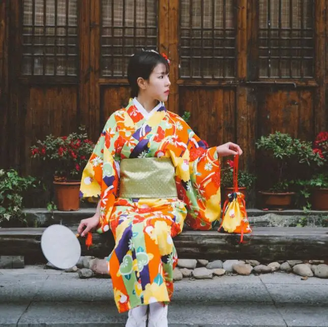 

Women's Formal robe Traditional Japanese Kimono Dress Vintage