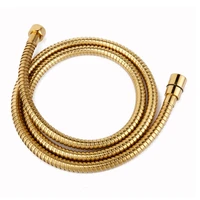 new arrival big sale high quality luxurious golden shower hose stainless steel gold plumbing shower tube replacement 1 5 meters