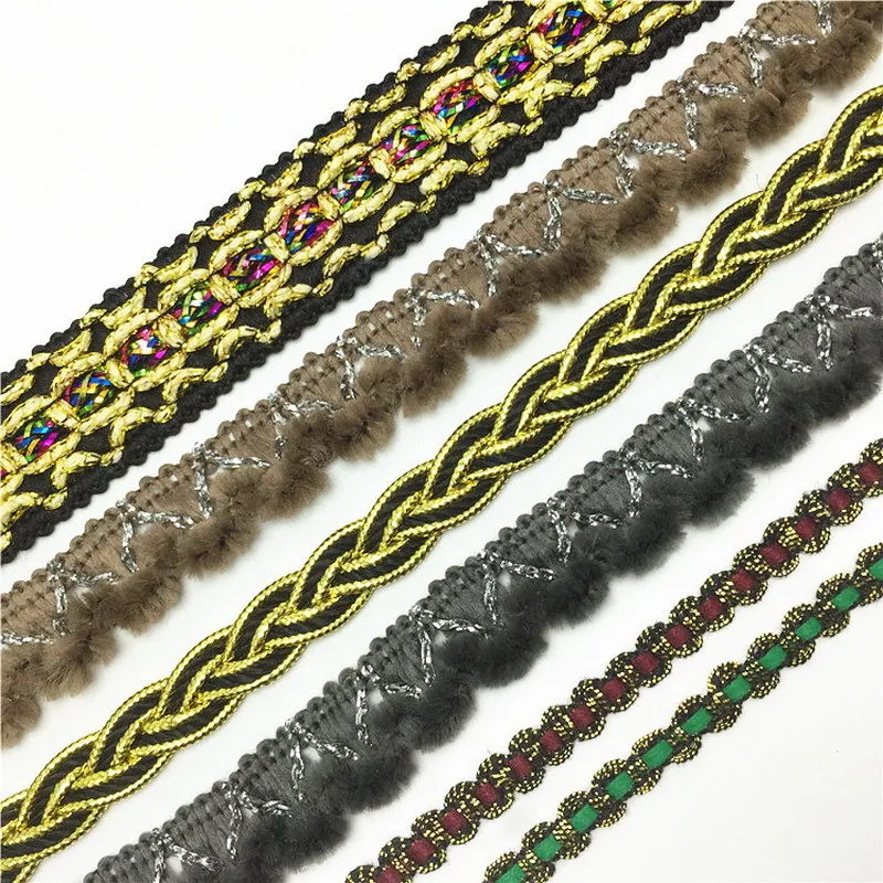 3M/Lot Gold Silver Black Flower Lace Trim Ribbon Tulle Bridal Embroidered Fabric HB29 | Дом и сад