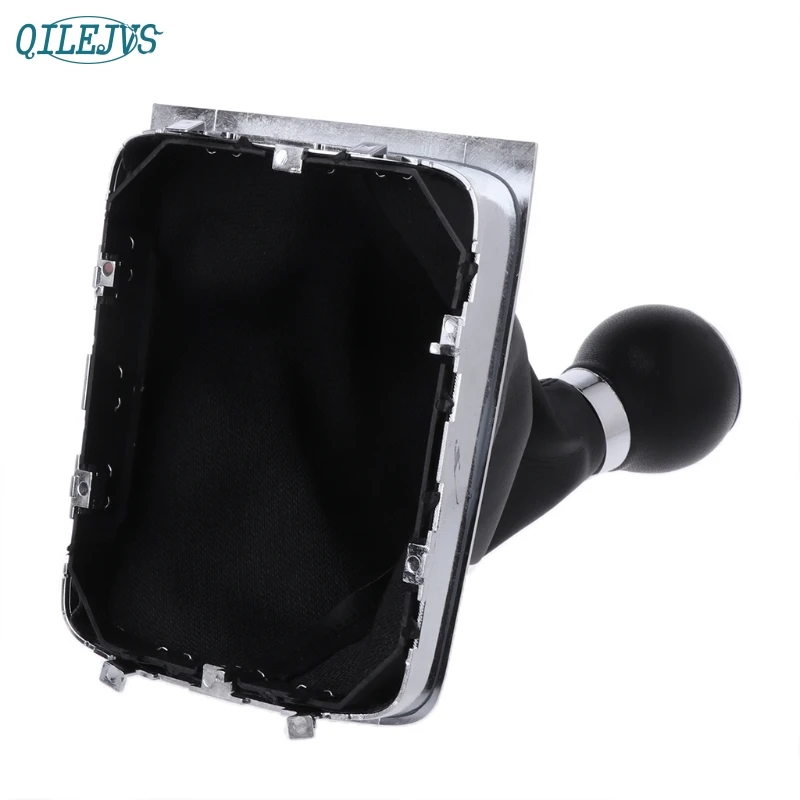 

6 Speed Leather Car Manual Gear MT Shift Knob Gaitor Boot For Volkswagen for VW Passat B6 Dec19