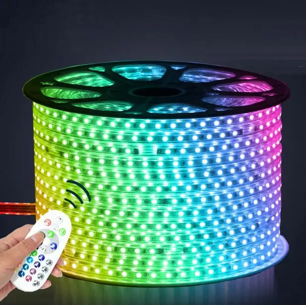 RGB Светодиодная лента гибкий светильник s SMD5050 Водонепроницаемый AC220V 230V 110V
