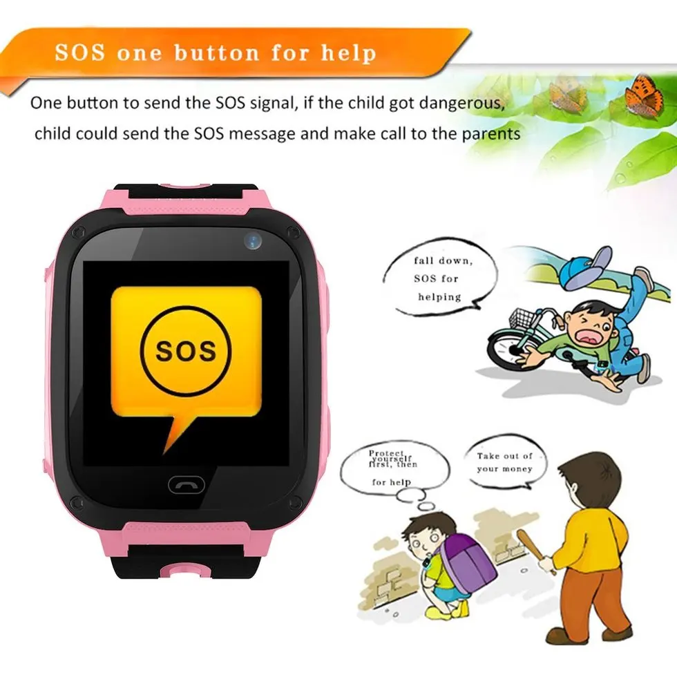 Дети 1 44 дюймов SOS Аварийная сигнализация камера Анти Потерянные Часы G36M