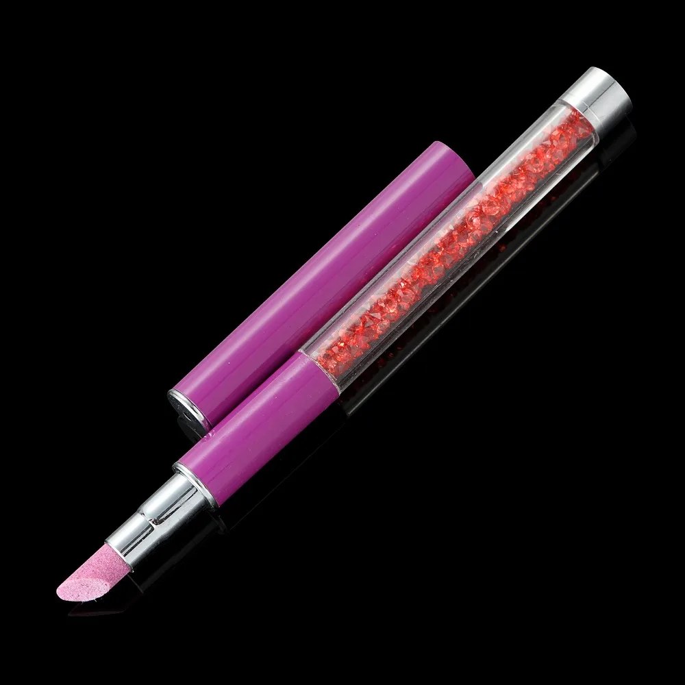 

1pcs Quartz Grinding Rods Exfoliating Dead Skin Repair Pen To Push Nail Polished Pen Grinding Pen Nail Art Tool Cuticle Pushers