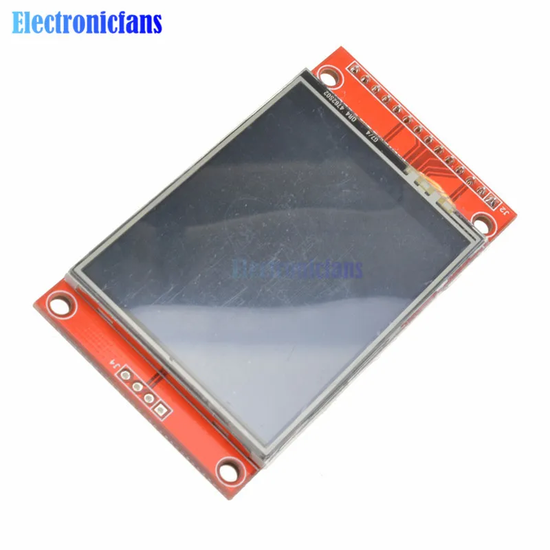 2," 2,4 дюймов 240x320 SPI TFT lcd Сенсорная панель модуль последовательного порта ILI9341 3,3 V 5V PCB адаптер ЖК-дисплей для Arduino Micro SD
