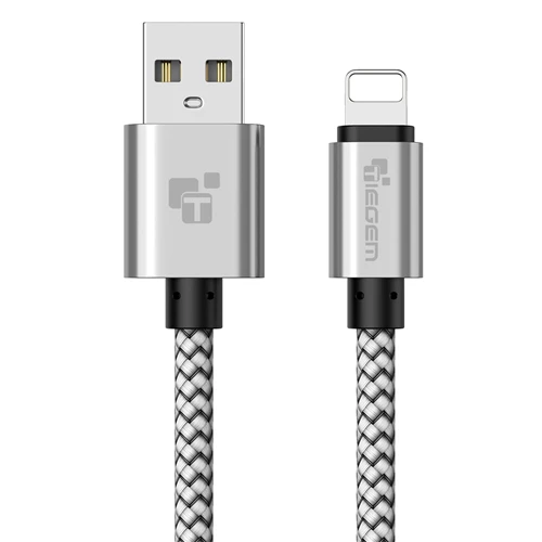 USB кабель TIEGEM для iPhone Xs Max X XR 2A, кабель для быстрой зарядки для iPhone 8, 7, 6 Plus, 5, 5S, SE, USB кабель для передачи данных, зарядный кабель для телефона - Цвет: White