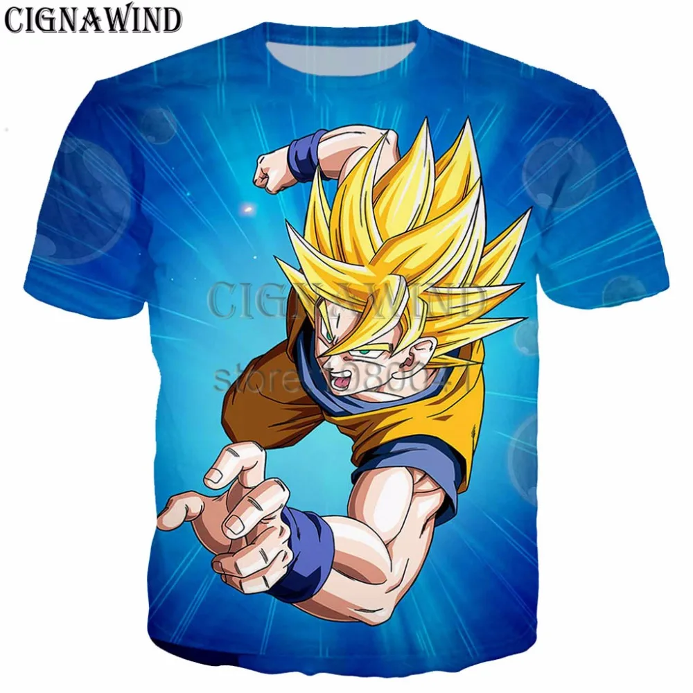 Новинка Классическая Футболка Harajuku с аниме Dargon Ball Z мужские/женские топы футболки