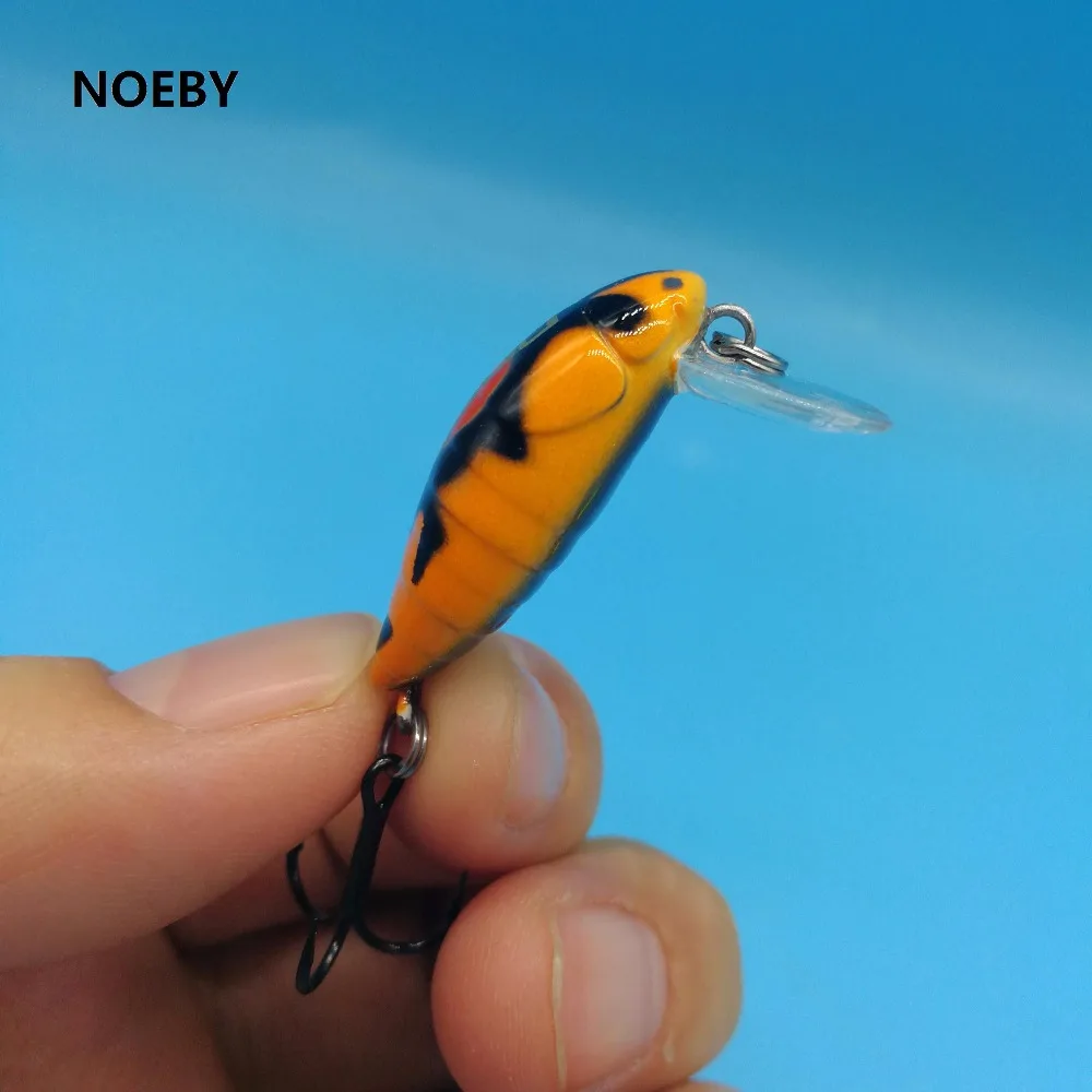 NOEBY 3 шт./лот мини приманка для ловли насекомых твердая захвата рыболовная 2 г/28 мм 6
