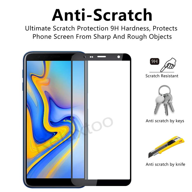 Закаленное стекло для Samsung J4 Plus Защитное Galaxy + J 4 J415F защитная пленка экрана J415 9H |