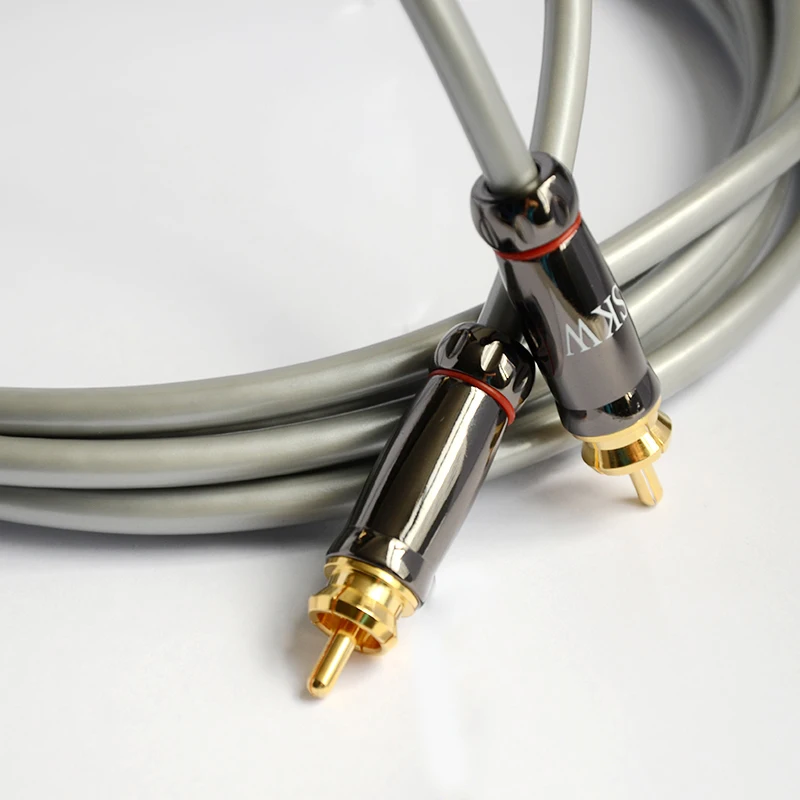 Skw бескислородной разъем RCA аудио кабели штекерами AUX кабель домашний кинотеатр