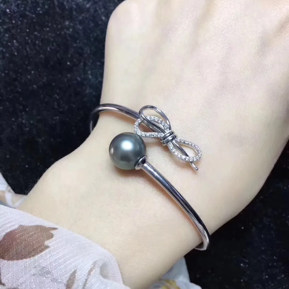 

925 Sterling Silver Bowknot Bracelet Mountings Fashion Beautiful ADJUSTABLE Bangle Findings Jewelry Parts Fittings Accessories