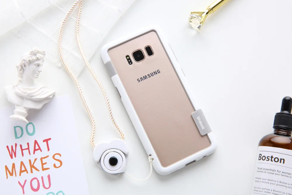 Для Sansung Galaxy S10 S9 S8 Plus S10e чехол Wolnutt контрастный цвет мягкий пластик, ТПУ двухцветный в горошек рамка чехол сo шнуром бампер