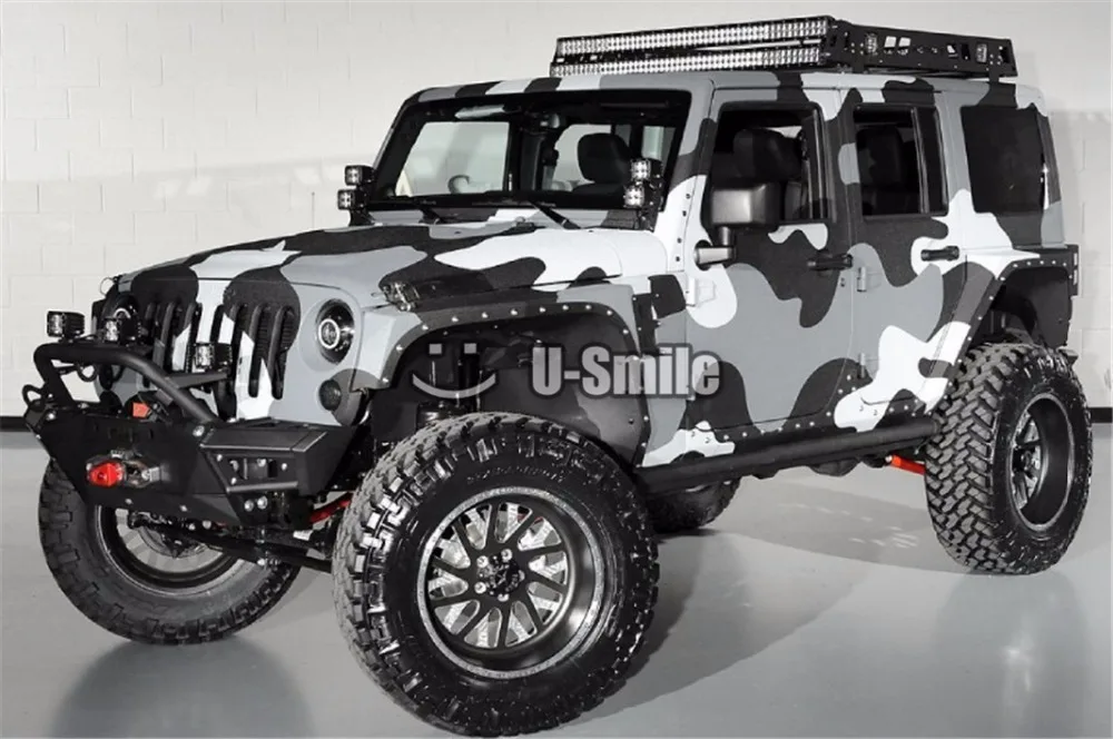 Jumbo Camo наклейка бомба виниловая обертка Черный Серый Белый Снег Камуфляж