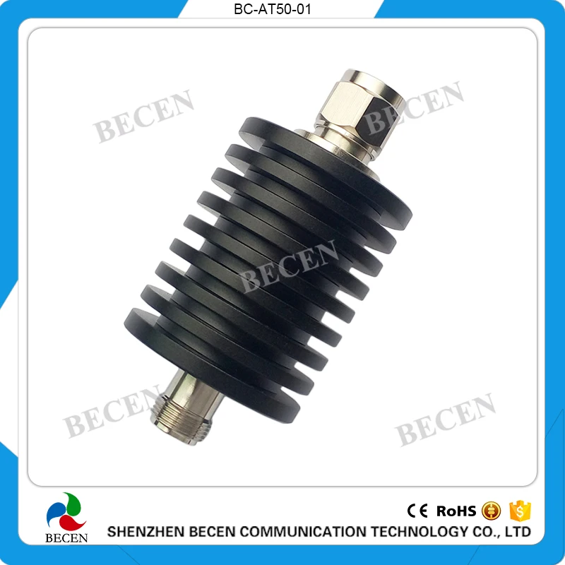50 Вт N JK RF коаксиальный Фиксированный аттенюатор DC 3Ghz ом 1 дБ 2 3 5 6 10 15 20 30 40