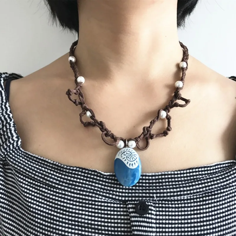 Горячие фильма Моана Цепочки и ожерелья брелок кулон Аниме фигурки игрушки