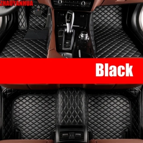 Black Автомобильный коврик для Toyota rav4 rav 4 2007 аксессуары водонепроницаемый кожаный автомобильный коврик подкладка коврики - Название цвета: Black