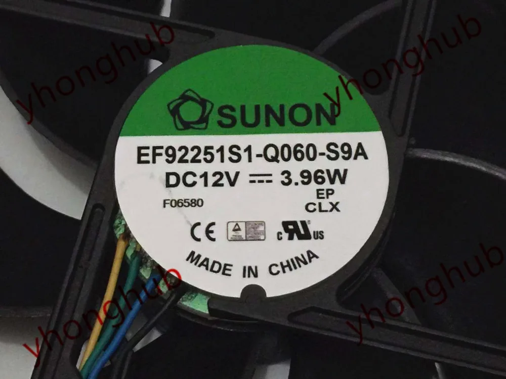 SUNON EF92251S1-Q060-S9A Сервер охлаждающий вентилятор AC/DC 12V 3 96 W Размеры: 90x90x25 мм 4-провод |