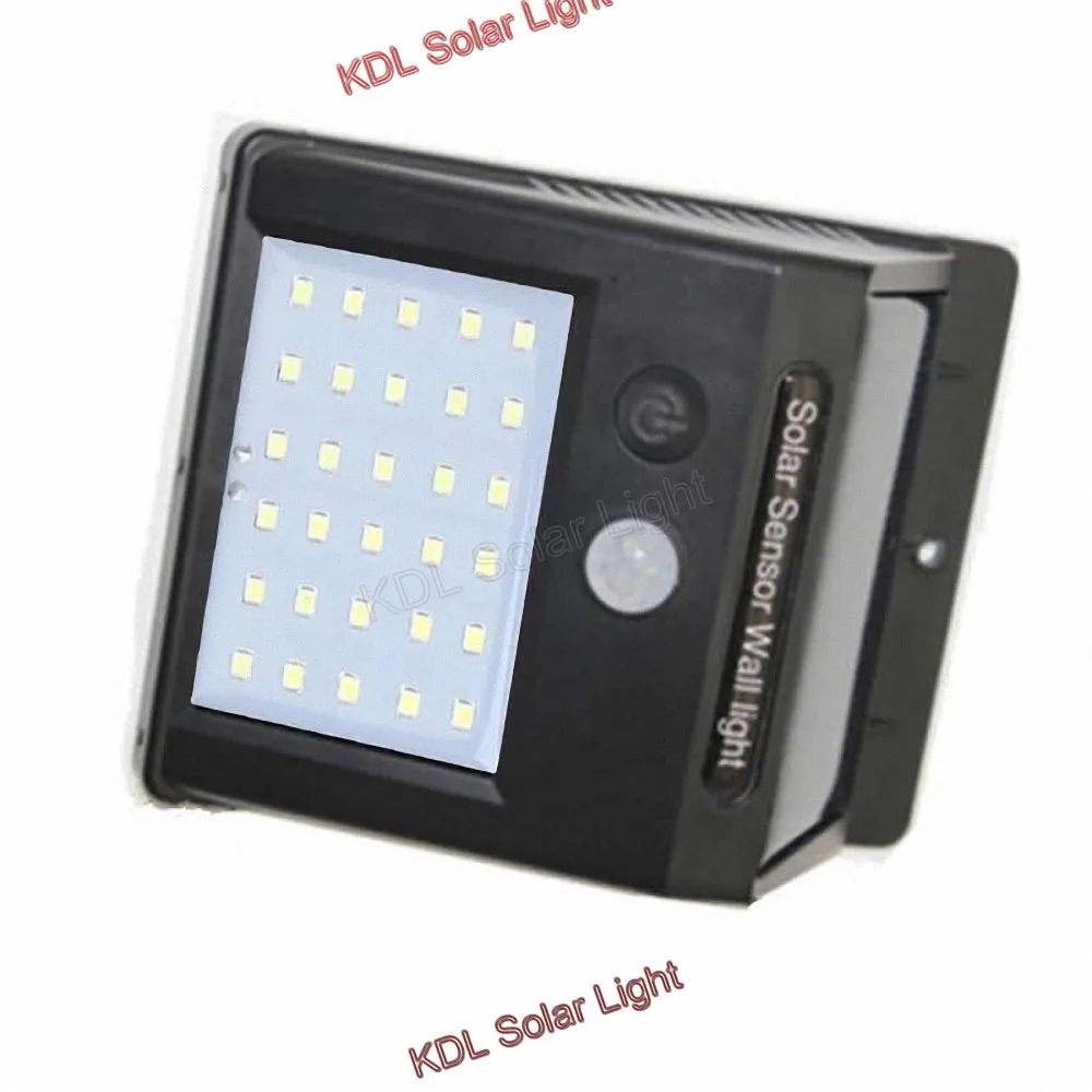 30 светодиодов на солнечных батареях уличное беспроводное освещение с датчиком