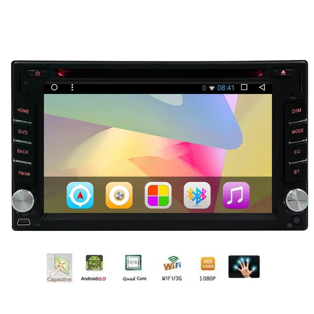 HD сенсорный экран автомобильный dvd плеер в тире gps стерео для 2Din автомобиля AM/FM