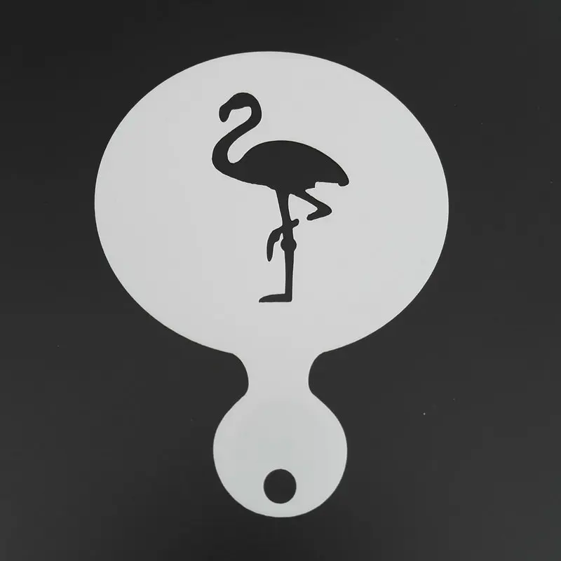 4 шт. пластиковый трафарет для кофе клубника ананас кокосовое дерево Фламинго