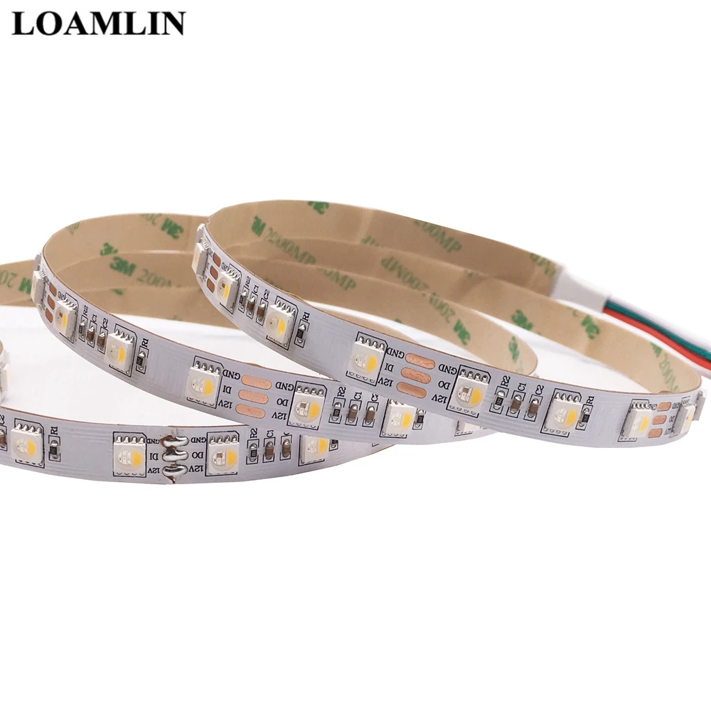 SK6812 5050SMD RGBW (Similair WS2812b) 4 в 1 12 пост. Тока настраиваемый светодиод IP30/IP65/IP67 60
