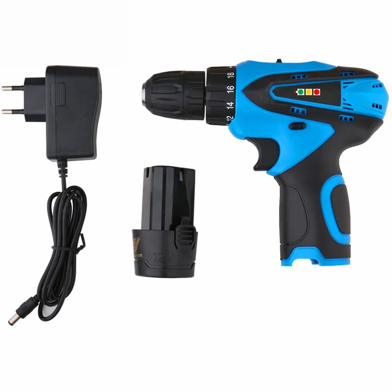 Xltown 12v high quality rechargeable electric screwdriver with two lithium batteries Household cordless | Инструменты