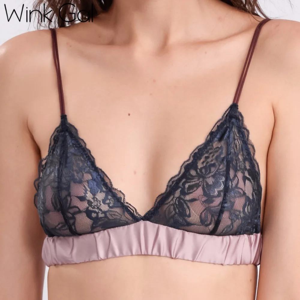 Подмигивание Гал 2018 пикантные Для женщин бюстгальтер без косточек Регулируемый
