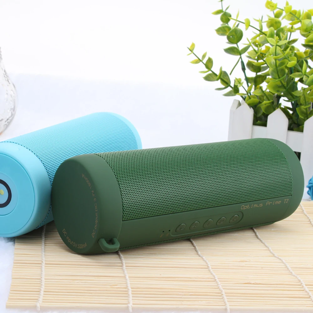 T2 Bluetooth динамик водонепроницаемый портативный открытый беспроводной мини Колонка коробка динамик Поддержка TF карта FM стерео Hi-Fi коробки