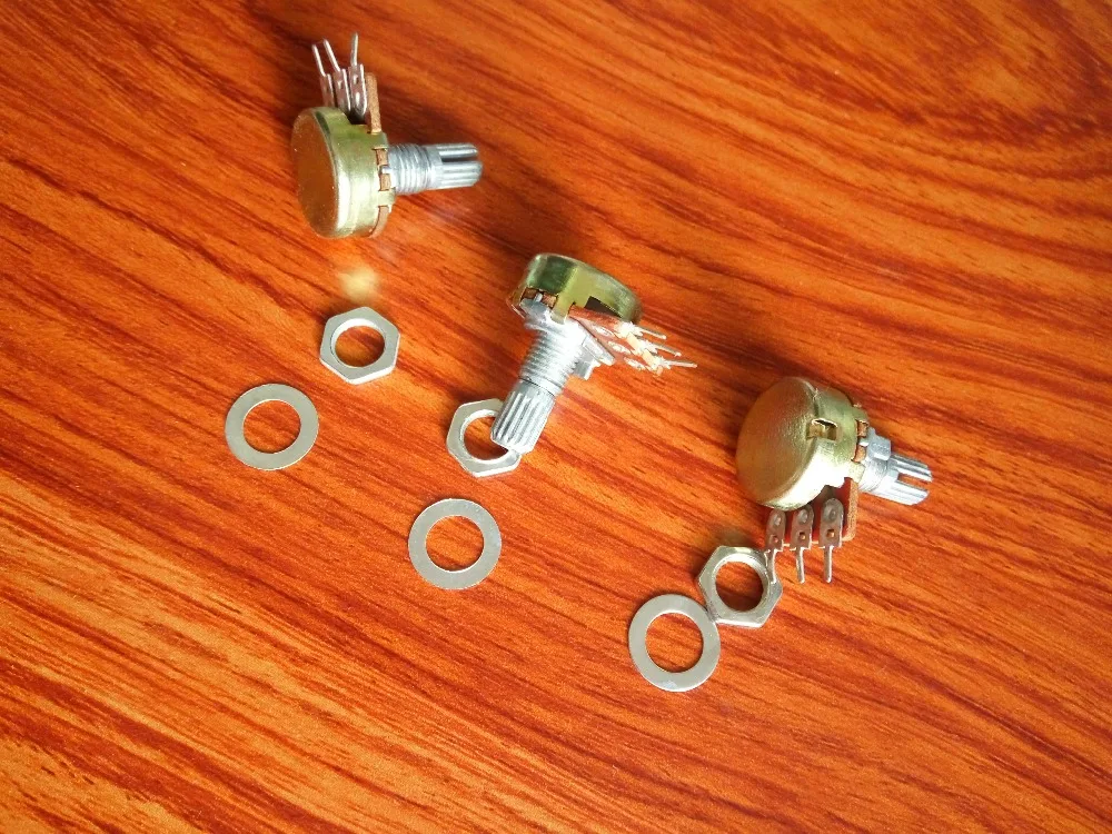 B20K 20KOhm Linear Single Rotary Potentiometer Pots Shaft 15MM With Nuts and Shim B20-15MM AliExpress Standard Shipping | Автомобили и