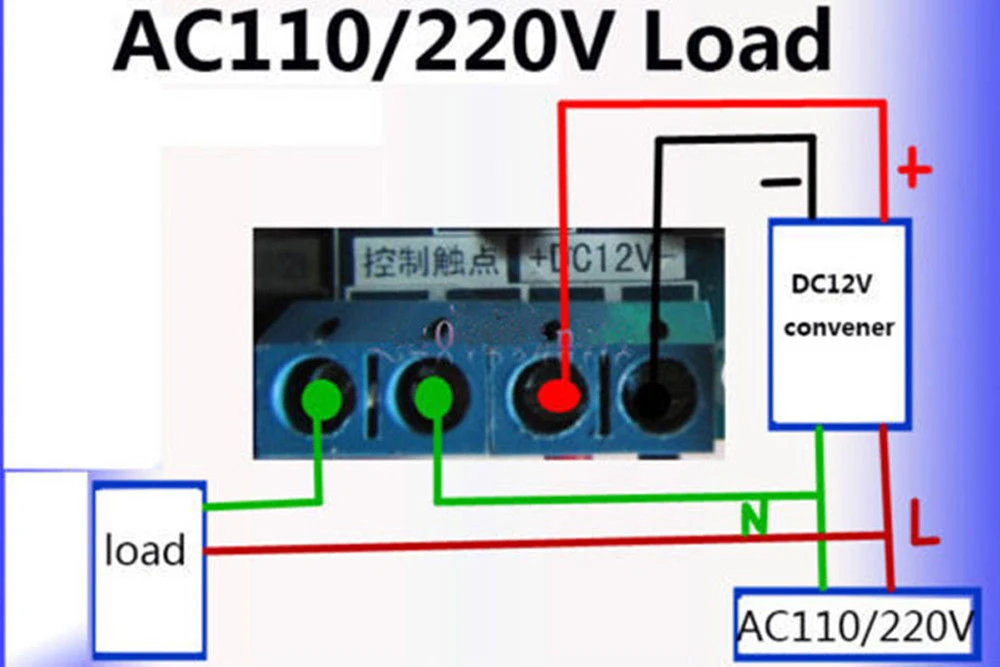 WX 101W DC12V интеллектуальный цифровой светодиодный Термостат сенсорный датчик
