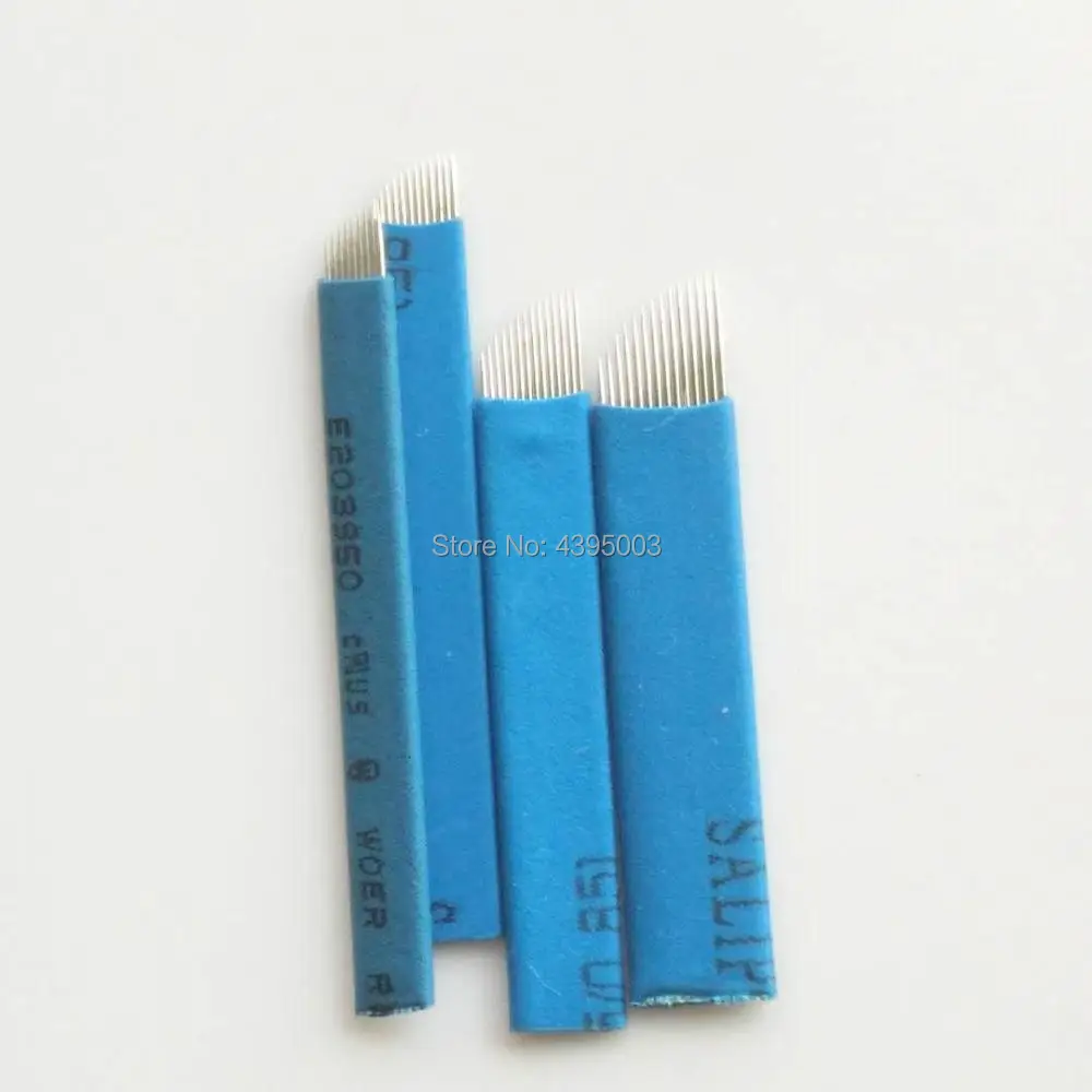50pieces 0.20mm Fine Flex Laminas Tebori Permanent Makeup Eyebrow Microblading Needle 7/9/12/14/16/18CF Blades | Красота и здоровье
