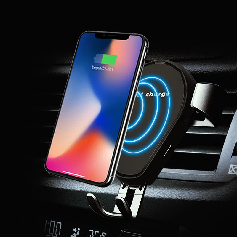 L8STAR автомобильное крепление Qi Беспроводное зарядное устройство для iPhone X 8 Plus