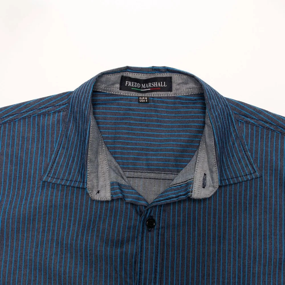 Fashion Top Brand Men's Casual Dress Shirt Long Sleeve Patchwork Plaid 100% Cotton Chemise Homme Plus Size | Мужская одежда