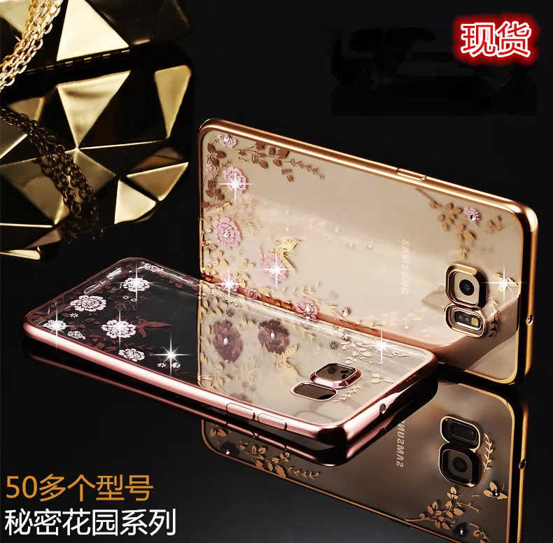 Мода diamond Secret Garden мягкое покрытие из материала TPU чехол для телефона Samsung G530 G7106 G3606