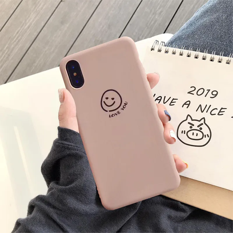 JAMULAR Чулочные изделия с рисунком улыбающегося лица пара чехол для iPhone XR XS MAX X 7 8 6 6s