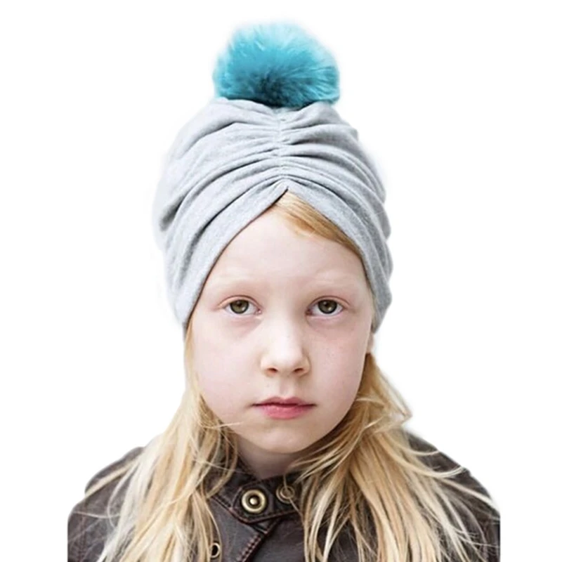 Newborn Baby Boy Girl Cotton Hat Indian Crochet Knit Hairball Pography Cap Accessories Warm Infant Hats Headdress | Детская одежда и